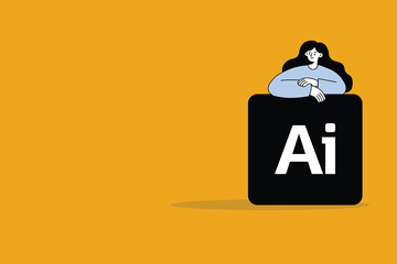 i assistant, online communication, chat ai, app and services, Artificial Intelligence technology.