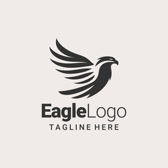 Bold Black White Eagle Identity