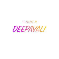 Shubh Deepavali Greeting with Vibrant Multicolored Gradient Script Typography