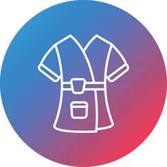 Bathrope Line Gradient Circle Background Icon