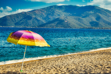 umbrellas on the beach