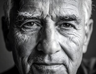Closeup Portrait of a Senior Man.