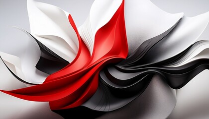 Red Black White Background