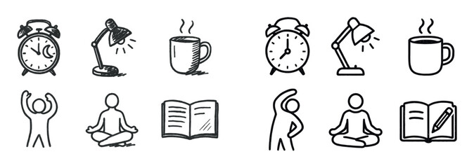 Sleep Routine Icons