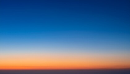 Predawn Clear Sky With Orange Horizon And Blue Atmosphere Smooth Orange Blue Gradient Of Dawn Sky Background Of Beginning Of Day Heaven At Early Morning With Copy Space Sunset Sunrise Backdrop