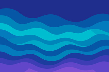 Waves layered ocean patterns indigo gradient violet illustration gradients abstract wave turquoise