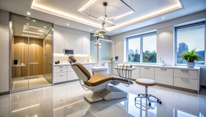 Modern Dental Clinic Interior Design with Advanced Equipment.