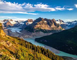 Fototapeta premium Majestic Mountain Landscape.
