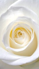 Close-up of a pristine white rose