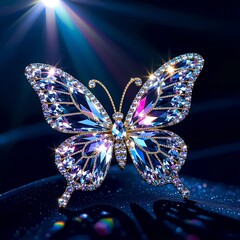 butterfly on purple background