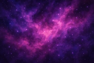 Abstract cosmic galaxy texture in violet and magenta. AI Generative.