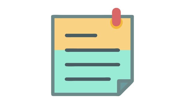  Icon Representing Reminder Notes