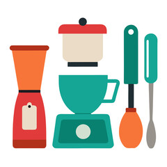 vector illustration of a kitchen utensils