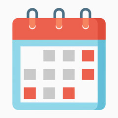 desktop calendar with red mark