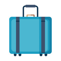 travel suitcase isolated on white