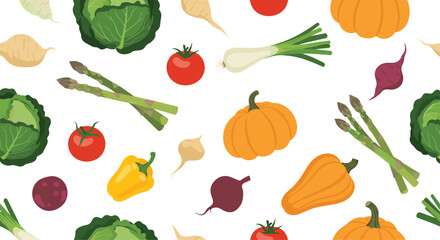 A vibrant and colorful assortment of fresh vegetables arranged in a delightful pattern.