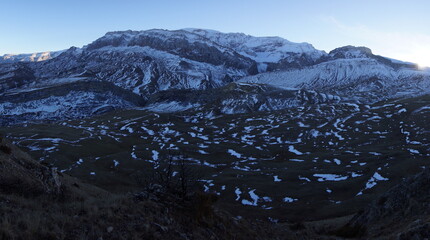 Snowy Peaks of Shahdag Mountains, Azerbaijan