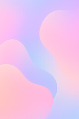 Fototapeta na wymiar Fluid pastel gradient waves background