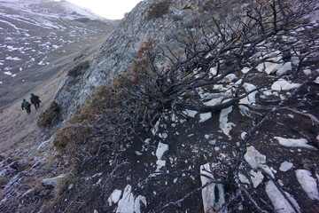 Obraz premium Snowy Peaks of Shahdag Mountains, Azerbaijan