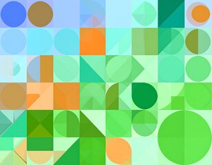 Abstract geometric pattern of shapes