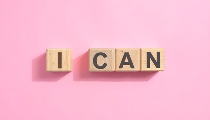Motivational Phrase Wooden Blocks.