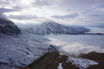 Snowy Peaks of Shahdag Mountains, Azerbaijan