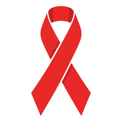 Vector art of red ribbon
