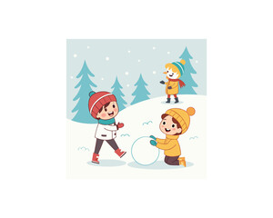 premium vector set of happy kids playing Free SVG Download