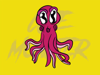 cute monster kaiju for kids background
