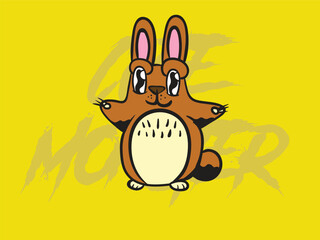 cute monster kaiju for kids background