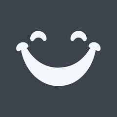 Obraz premium Minimal Vector Smile Icon Design – Simple and Clean Smiley Face Symbol for User Interface, Social Media, Messaging Apps, Emoticons, and Digital Projects