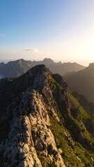 Mountain ridge at sunset (1)