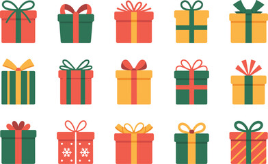 Christmas Gift Box Pack vector