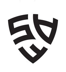 S A F three letter monogram logo Design