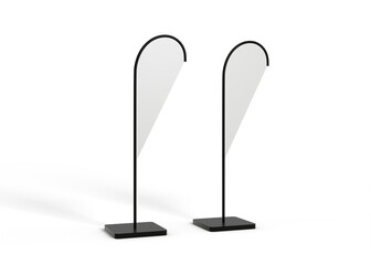 Convex Flag Mockup for Outdoor Advertising Design