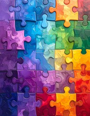 Colorful Puzzle Pieces.