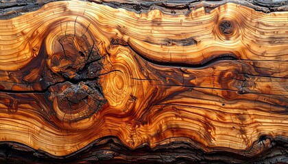 Close-up of a richly textured wood plank
