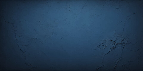 Grunge blue textured backdrop with a dark, vintage paint pattern on an old concrete surface