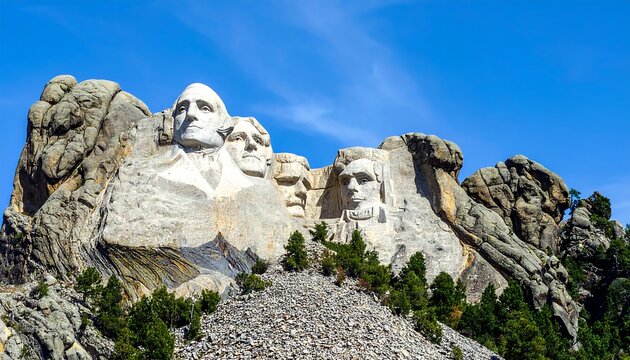Mount Rushmore National Memorial. - Powered by Adobe