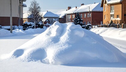 Snowy Winter Pile of Snow.