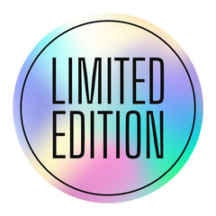 Holographic limited edition label