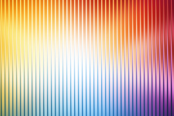 Illustration of a vibrant spectrum of colors cascades down in vertical lines, creating a mesmerizing gradient from warm yellows and oranges to cool blues and purples, a visual delight