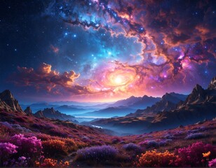 Fantastic Alien Landscape.