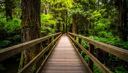 Fototapeta premium Lush forest path (4)