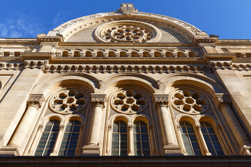 The Great synagogue of Paris. Also known as La Victoire synagogue , it is the largest synagogue in France.