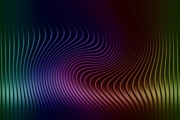 Illustration of a mesmerizing display of swirling lines and vibrant colors creates a captivating and dynamic visual experience, drawing the viewer into a world of abstract art