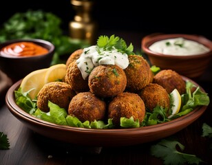 falafel dish AI generated