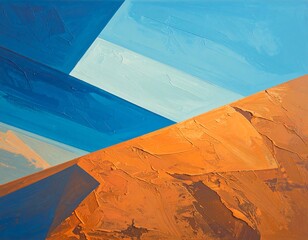 Abstract painting with vibrant colors and textured brushstrokes (1)