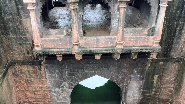 28 Sept 2025, Baramotichi Vihir is a stepwell in Limb village in Satara district in the Indian state of Maharashtra. It was constructed between 1719 and 1724, stepwell is made of black stone.
