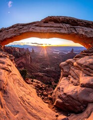 Majestic Mesa Arch Sunrise View.